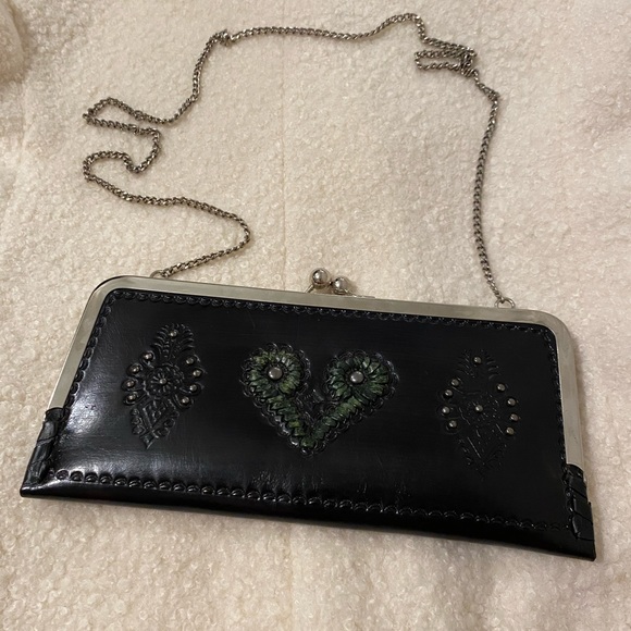 Leather folk purse - Picture 4 of 8